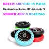GAOFG LMT01 V2 Scooter Wheels 115mm, Stunt Scooters Replacement Wheel with Bearings ABEC-9, Aluminum Inner Buckle+88A High Elastic PU Tire, 2-Pack,Green view 2