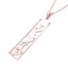 Suxerlry 925 Sterling Silver Personalized Japanese Nameplate Bar Pendant Necklace Custom with Any Name (Rose Gold) view 1