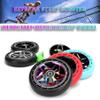 GAOFG LMT01 V2 Scooter Wheels 115mm, Stunt Scooters Replacement Wheel with Bearings ABEC-9, Aluminum Inner Buckle+88A High Elastic PU Tire, 2-Pack,Silver view 4