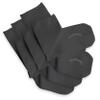 SmartKnitKIDS Seamless Sensitivity Socks, 3-Pack - Made in USA, Soft Cotton Blend, Non-Irritating Flat Toe Seams, Durable All-Day Comfort for Boys & Girls (Charcoal, Large) view 1