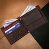Urban Forest Leo Leather Wallet for Men, Vintage Brown, 2.5 x 11 x 13 cm, Vintage view 3