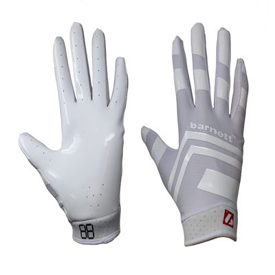 BARNETT FRG-03 White (XL) Pro Receiver American Football Gloves, RE, DB, RB