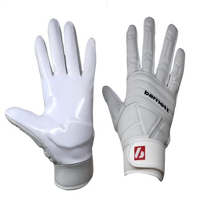 BARNETT FLG-03 White (S) Professional Linemen Football Gloves, OL, DL