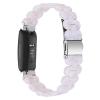 TryBest Replacement Strap Compatible with Fitbit Inspire 2 for Women,Fashion Resin Strap Stainless Steel Buckle Wristband Adjustable Wrist for 5.5-8.1 inch with Link Remover Tool view 2