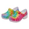 Anywear SRANGEL Women's Healthcare Professional Closed Back Clog, 11, Vidid Tie-Dye view 1