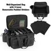 DSLEAF Tactical Pistol Range Bag for 5 Handguns, Shooting Gun Duffle Bag with 9X Magazine Slots for Hunting and Range Outdoor Activities view 3