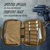 DSLEAF Tactical Gun Range Bag with 2 Handguns Capacity, Soft Pistol Case for Handguns with 8X Magazine Slots, Lockable Zipper and Extra Pockets view 2