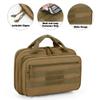 DSLEAF Tactical Gun Range Bag with 2 Handguns Capacity, Soft Pistol Case for Handguns with 8X Magazine Slots, Lockable Zipper and Extra Pockets view 3