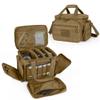DSLEAF Tactical Gun Range Bag for 4 Handguns, Pistol Shooting Range Bag with 6X Magazine Slots and Extra Pockets for Ammo and Essentials view 1