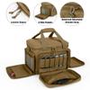 DSLEAF Tactical Gun Range Bag for 4 Handguns, Pistol Shooting Range Bag with 6X Magazine Slots and Extra Pockets for Ammo and Essentials view 4