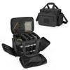 DSLEAF Tactical Gun Range Bag for 4 Handguns, Pistol Shooting Range Bag with 6X Magazine Slots and Extra Pockets for Ammo and Essentials view 1