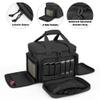 DSLEAF Tactical Gun Range Bag for 4 Handguns, Pistol Shooting Range Bag with 6X Magazine Slots and Extra Pockets for Ammo and Essentials view 4
