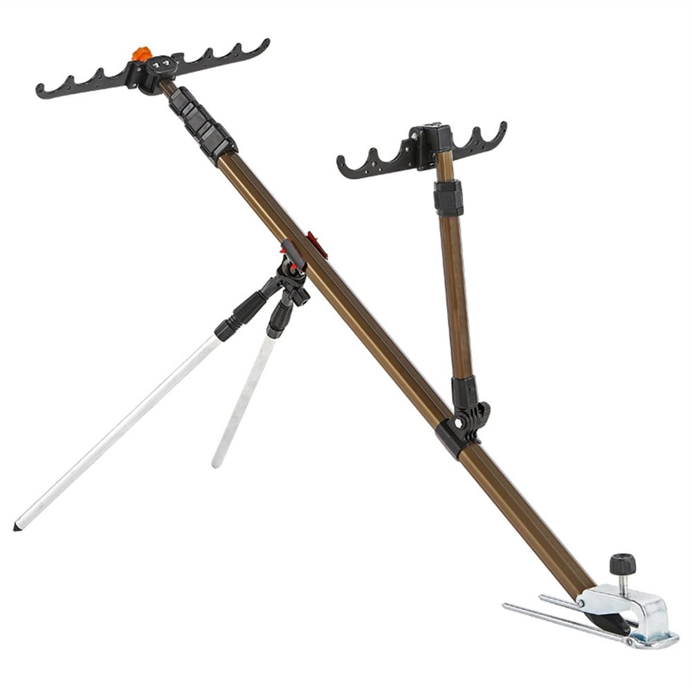 JINLI-CASE Renene Multifunction Fishing Rod Holders Aluminum Alloy Rod Stand (Color : Luminous 2.7M)