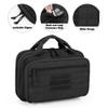 DSLEAF Tactical Gun Range Bag with 2 Handguns Capacity, Soft Pistol Case for Handguns with 8X Magazine Slots, Lockable Zipper and Extra Pockets view 3