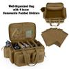 DSLEAF Tactical Pistol Range Bag for 5 Handguns, Shooting Gun Duffle Bag with 9X Magazine Slots for Hunting and Range Outdoor Activities view 2
