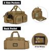DSLEAF Tactical Pistol Range Bag for 5 Handguns, Shooting Gun Duffle Bag with 9X Magazine Slots for Hunting and Range Outdoor Activities view 3