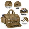 DSLEAF Tactical Pistol Range Bag for 5 Handguns, Shooting Gun Duffle Bag with 9X Magazine Slots for Hunting and Range Outdoor Activities view 4