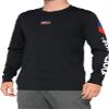 100% Aster Long Sleeve Tech Tee Black MD view 1