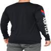 100% Aster Long Sleeve Tech Tee Black MD view 2