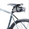 Deuter Bike Bag 0.8, Bike Saddle Seat Bag, 0.8L Under Bicycle Seat Pouch, Cycling Accessories Storage with High-Viz Reflectors - Black view 1