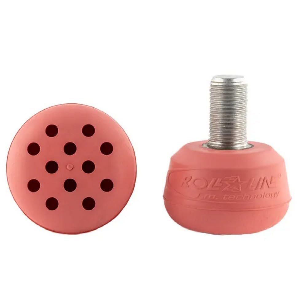 Roll-Line Standard Roller Skate Toe Stops (Metric, Pink)