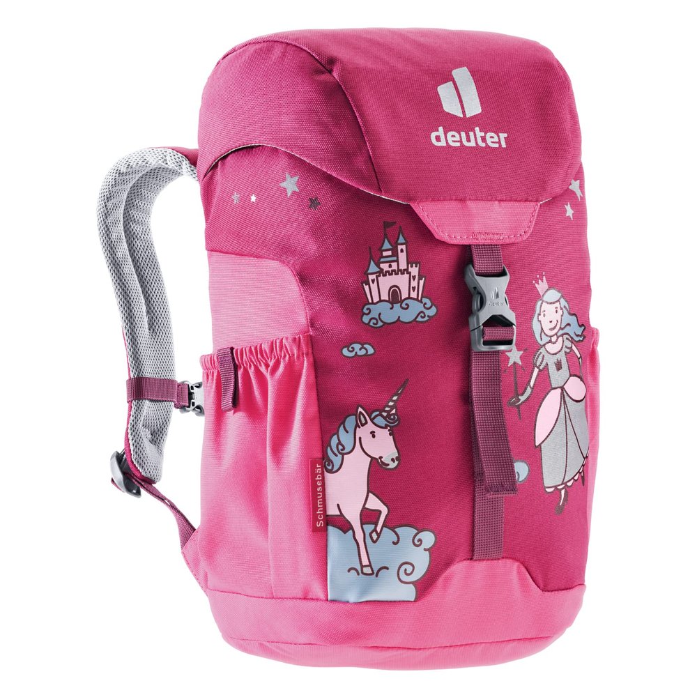 Deuter Schmusebar Kid's Drawstring Backpack I Daypack, Rucksack for School and Day Hiking I Ages 3+ Up - Ruby-Hotpink