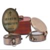 Antique Nautical Vintage Directional Magnetic Compass with Famous Scripture Quote Engraved Baptism Gifts with Leather Case for Loved Ones, Son, Father, Fianc. (God is with You Wherever You Go) view 3