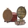 Antique Nautical Vintage Directional Magnetic Compass with Famous Scripture Quote Engraved Baptism Gifts with Leather Case for Loved Ones, Son, Father, Fianc. (God is with You Wherever You Go) view 4