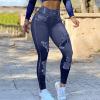 Maryia High Waist Slim Fit Leggings Seamless Skinny Stretch Yoga Pencil Pants Sexy Fashion Denim Print Fake Jeans view 2