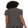 KOI Next Gen Ready to Work Women's 1-Pocket Tuck-in Scrub Top Heather Grey 3X-Large view 2