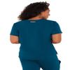 KOI Next Gen Ready to Work Women's 1-Pocket Tuck-in Scrub Top Caribbean Blue XX-Large view 2
