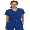 KOI Next Gen Ready to Work Women's 1-Pocket Tuck-in Scrub Top Caribbean Blue XX-Large view 3