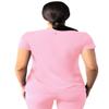 Adar Uniforms Women's Modern V-Neck Scrub Top - A6008 - Soft Pink - XXS view 2