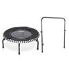 JumpSport 370 Indoor Lightweight Heavy Duty 39-Inch Heavy Duty Fitness Trampoline with Handle Bar Accessory, Black view 1