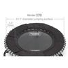 JumpSport 370 Indoor Lightweight Heavy Duty 39-Inch Heavy Duty Fitness Trampoline with Handle Bar Accessory, Black view 4