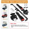 MOSNAI 61 Inch DOT Golf Car Seat Belt Kit for EZGO TXT Club Car DS Yamaha, Not Fit EZGO RXV, Club Car Precedent/Onward/Tempo and Yamaha G2, G9, G29 Drive, Drive 2 view 2