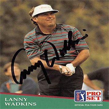 Autograph Warehouse 598212 Lanny Wadkins Autographed Trading Card - Golf PGA Tour Wake Forest SC 1991 Pro Set - No.36