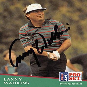 Autograph Warehouse 598212 Lanny Wadkins Autographed Trading Card - Golf PGA Tour Wake Forest SC 1991 Pro Set - No.36