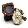 5MoonSun5's US Coast Guard Engraved Brass Military Compass Nautical Marine Gift A Perfect and Unique Gift for Army Person Survival Navigation Compass for Hiking Camping with Leather Display Case view 1