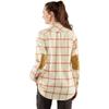 Fjallraven F84134113-321XXS Ovik Twill Shirt LS W Chalk White-Cabin Red XXS view 2