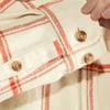 Fjallraven F84134113-321XXS Ovik Twill Shirt LS W Chalk White-Cabin Red XXS view 3