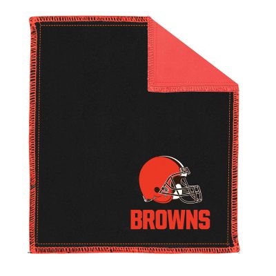 KR Strikeforce Officially Licensed NFL Cleveland Browns Logo Bowling Ball Shammy Cleaning Pad