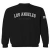 VICES AND VIRTUESS 0377. Los Angeles California Cali LA Retro Graphic Men's Crewneck Sweatshirt (Black Large) view 1
