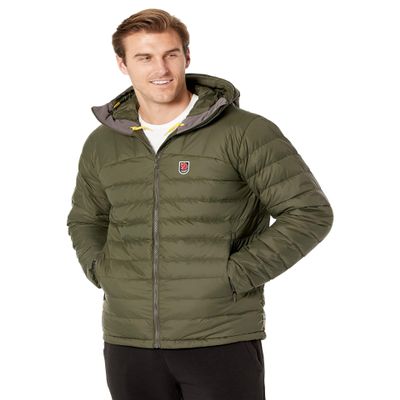 Fjallraven Expedition Pack Down Hoodie Jacket Men's Winter Insulated Coat, Deep Forest, S