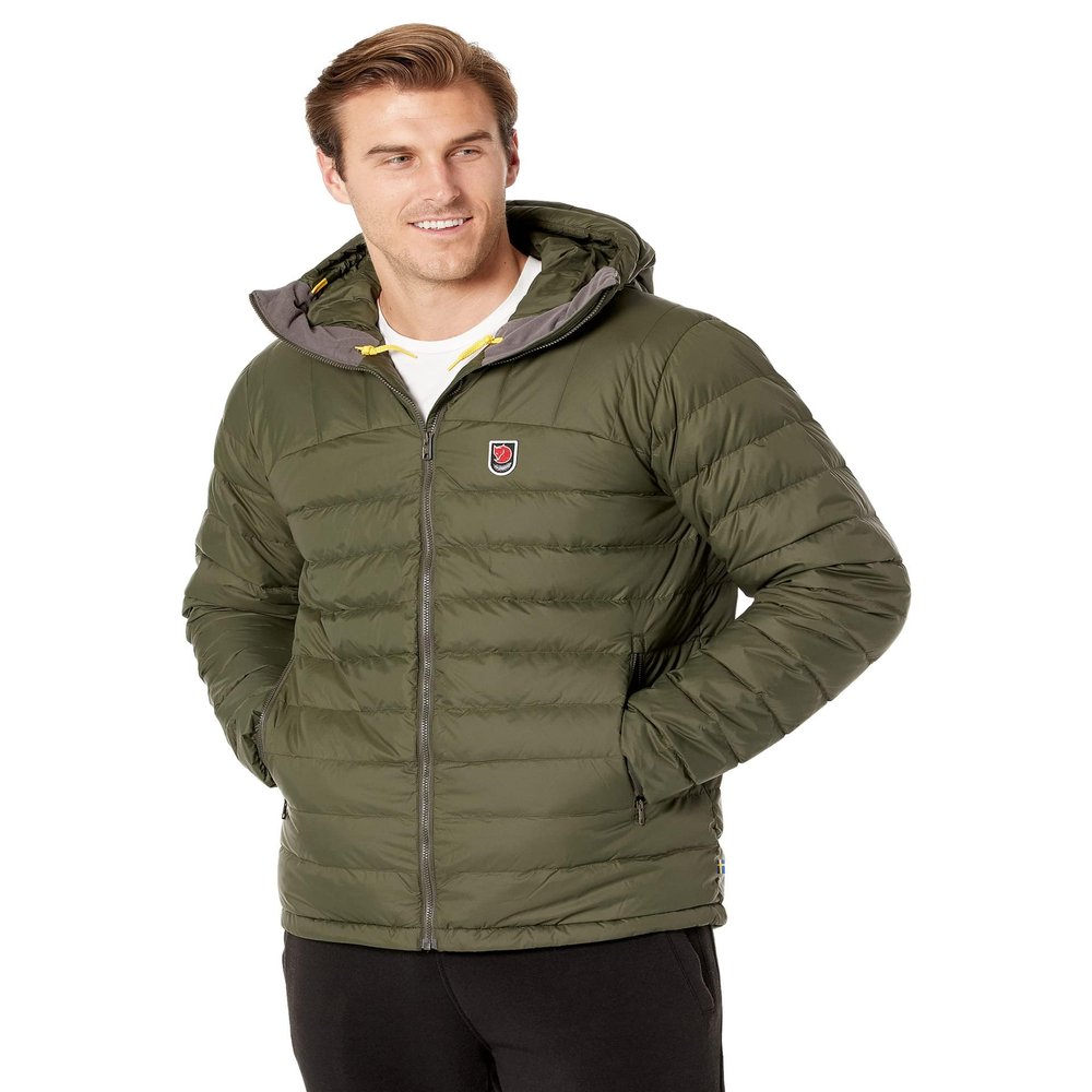 Fjallraven Expedition Pack Down Hoodie Jacket Men's Winter Insulated Coat, Deep Forest, S
