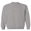 VICES AND VIRTUESS 0377. Los Angeles California Cali LA Retro Graphic Men's Crewneck Sweatshirt (Light Gray Small)
