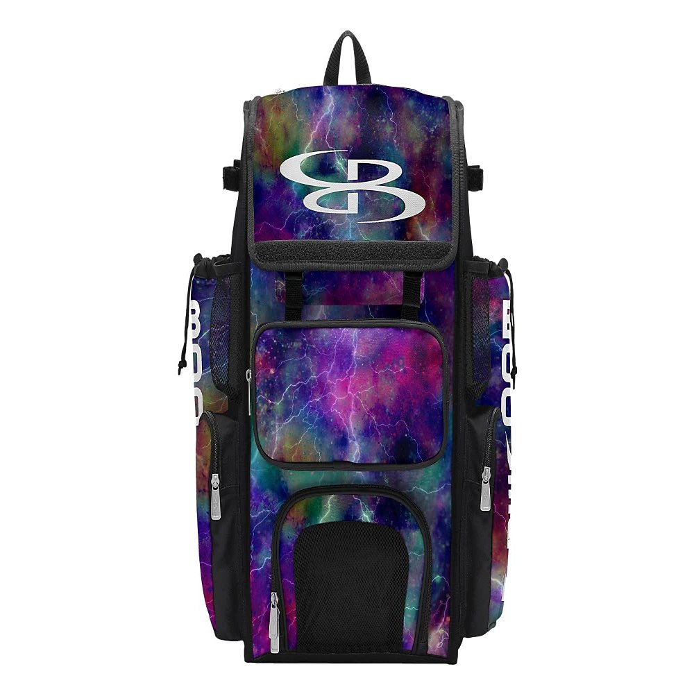 Boombah Superpack Bat Bag - Backpack Version (no wheels) - Holds 4 Bats - Nebula 2.0 Bat Bag Multi