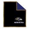 KR Strikeforce Officially Licensed NFL Baltimoer Ravens Logo Bowling Ball Shammy Cleaning Pad view 1