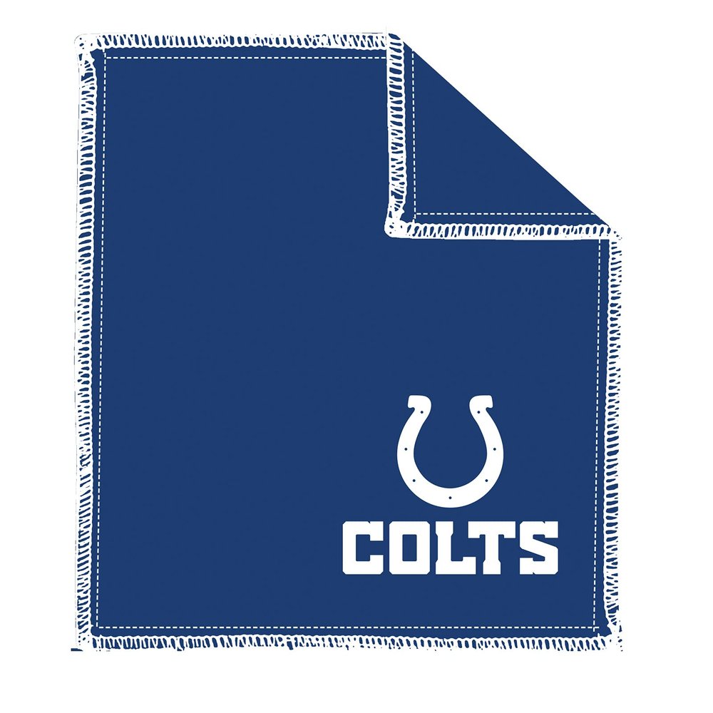KR Strikeforce Officially Licensed NFL Indianapolis Colts Logo Bowling Ball Shammy Cleaning Pad