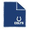 KR Strikeforce Officially Licensed NFL Indianapolis Colts Logo Bowling Ball Shammy Cleaning Pad view 1
